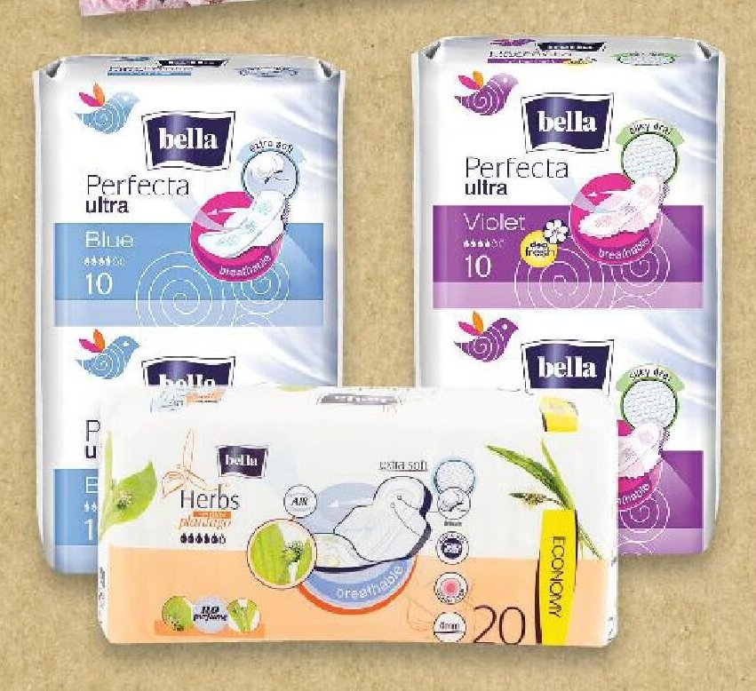 BELLA Dámské vložky různé druhy 20 ks
