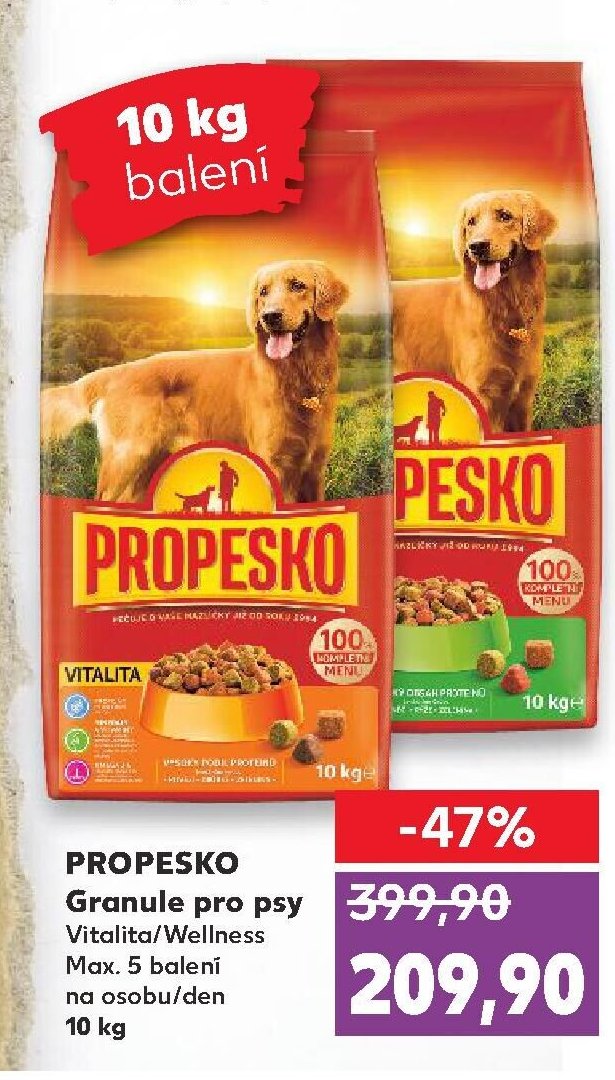 PROPESKO Granule pro psy Vitalita/Wellness 10 kg