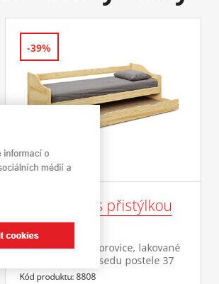 Postel s přistýlkou