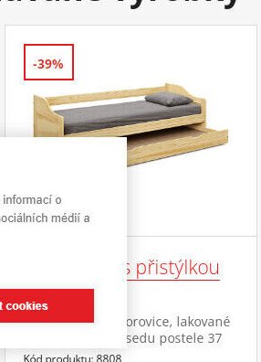 Postel s přistýlkou