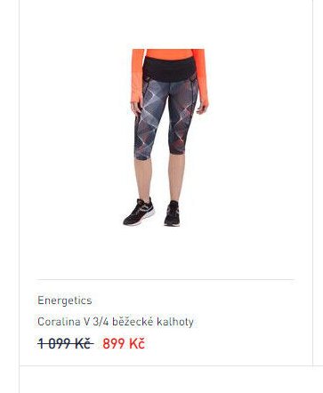 Energetics Coralina V 3/4 běžecké kalhoty