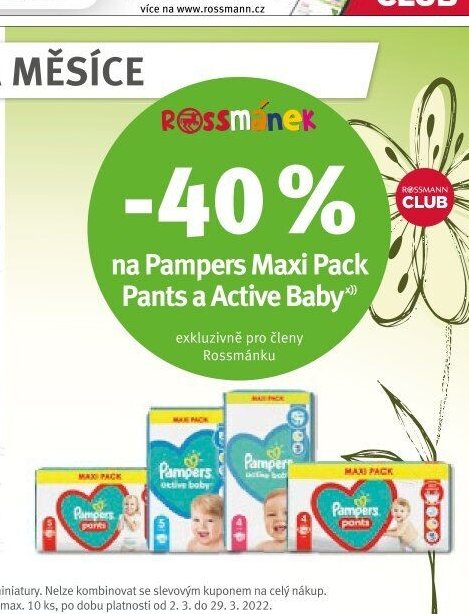 Pampers Maxi Pack Pants a Active Baby