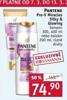 Pantene Pro-V Miracles Silky & Glowing šampon nebo balzám