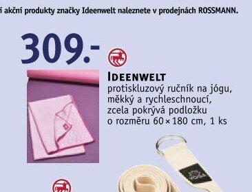 IDEENWELT protiskluzový ručník na jógu