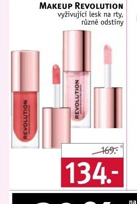 Makeup Revolution vyživující lesk na rty