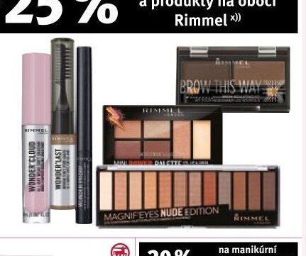 Rimmel produkty na oči, linky a obočí