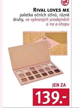 RIVAL LOVES ME paletka očních stínů