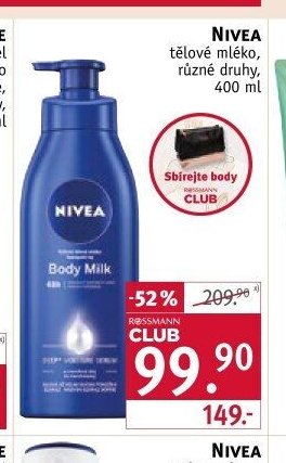 NIVEA tělové mléko