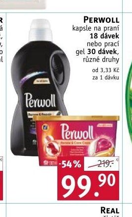Perwoll kapsle na praní