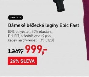 Dámské běžecké legíny Epic Fast