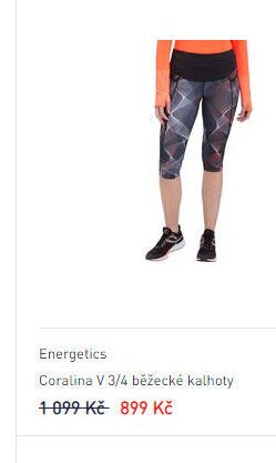 Energetics Coralina V 3/4 běžecké kalhoty