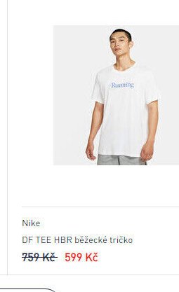 Nike DF TEE HBR běžecké tričko