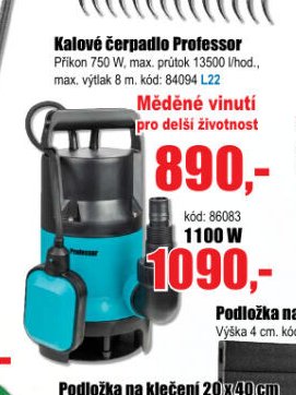 Kalové čerpadlo Professor - EVA.cz aktualniletaky.eu
