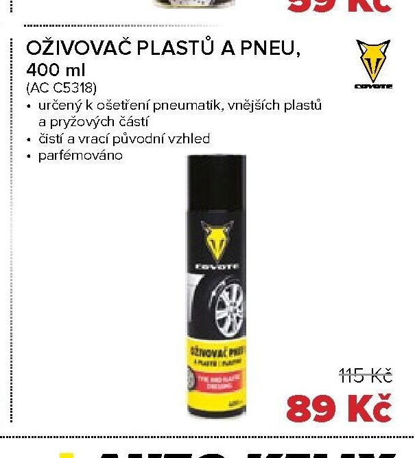 OŽIVOVAČ PLASTŮ A PNEU