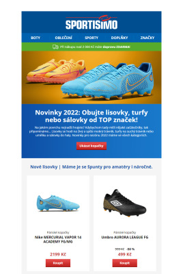 aktuální leták Sportisimo 10.3.2022-15.3.2022