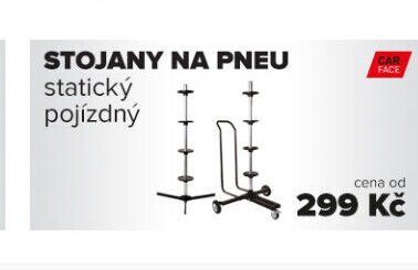 STOJANY NA PNEU statický pojízdný