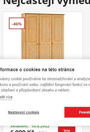 Šatní skříň selská