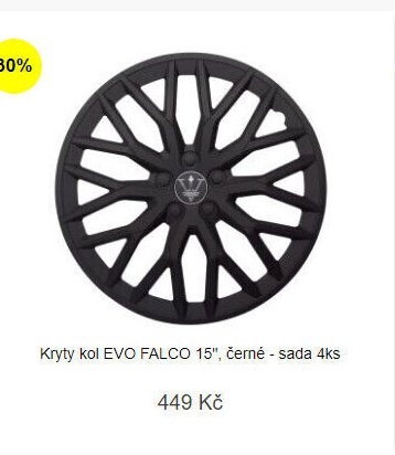 Kryty kol EVO FALCO 15