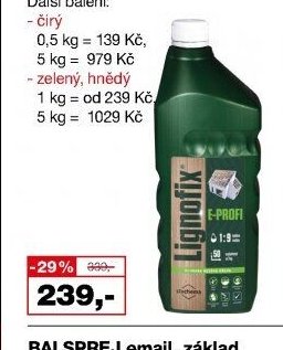 Lignofix E-Profi čirý 1 kg