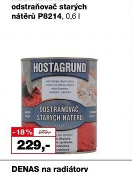 HOSTAGRUND odstraňovač starých nátěrů P8214