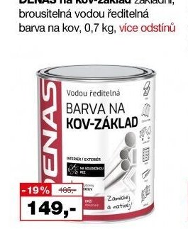 DENAS na kov-základ