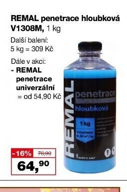 REMAL penetrace hloubková V1308M, 1 kg