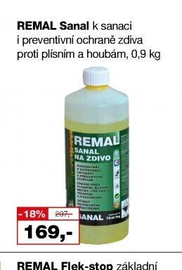 REMAL Sanal k sanaci i preventivní ochraně zdiva proti plísním a houbám, 0,9 kg