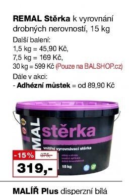 REMAL Stěrka k vyrovnání drobných nerovností, 15 kg