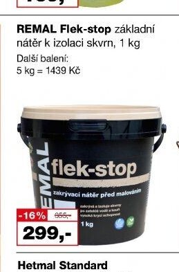 REMAL Flek-stop základní nátěr k izolaci skvrn, 1 kg