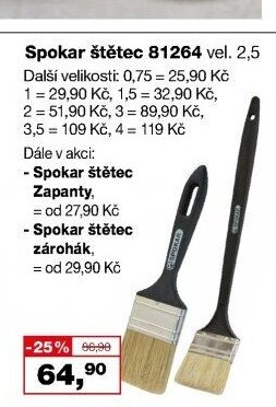 Spokar štětec 81264 vel. 2,5
