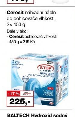 Ceresit náhradní náplň do pohlcovače vlhkosti, 2x 450 g