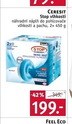 CERESIT Stop vlhkosti náhradní náplň do pohlcovače vlhkosti a pachu, 2x 450 g