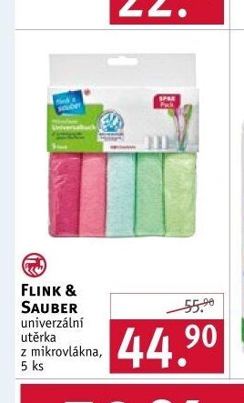FLINK & SAUBER univerzální utěrka z mikrovlákna, 5 ks