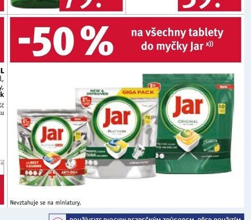 NA VŠECHNY TABLETY DO MYČKY JAR
