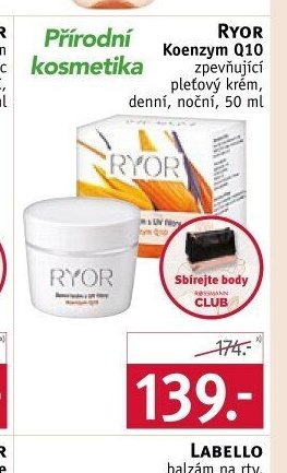 Ryor Koenzym Q10 pleťový krém