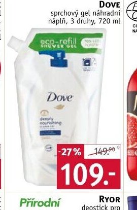 Dove sprchový gel náhradní náplň