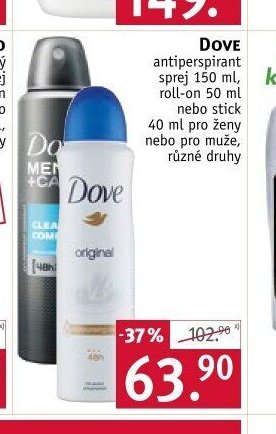 Dove antiperspirant