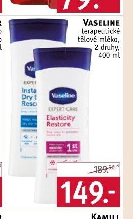 Vaseline tělové mléko