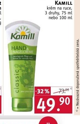 Kamill krém na ruce