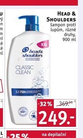 Head & Shoulders šampon proti lupům, různé druhy, 900 ml