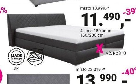 Postel s roštem