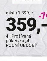 Prošívaná přikrývka 4 ROČNÍ OBDOBÍ - Möbelix aktualniletaky.eu
