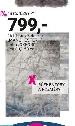 Tkaný koberec MANCHESTER 1 nebo OXFORD - Möbelix aktualniletaky.eu