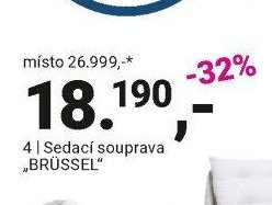 Sedací souprava „BRÜSSEL“ - Möbelix aktualniletaky.eu