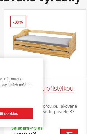 Postel s přistýlkou