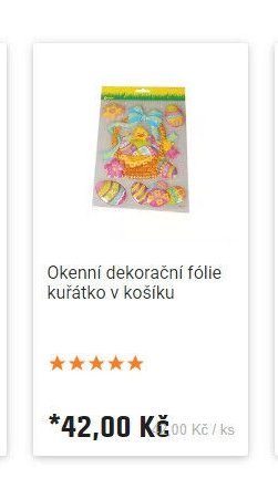 Okenní dekorační fólie kuřátko v košíku
