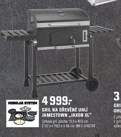 GRIL NA DŘEVĚNÉ UHLÍ JAMESTOWN „JAXON XL“ - OBI aktualniletaky.eu