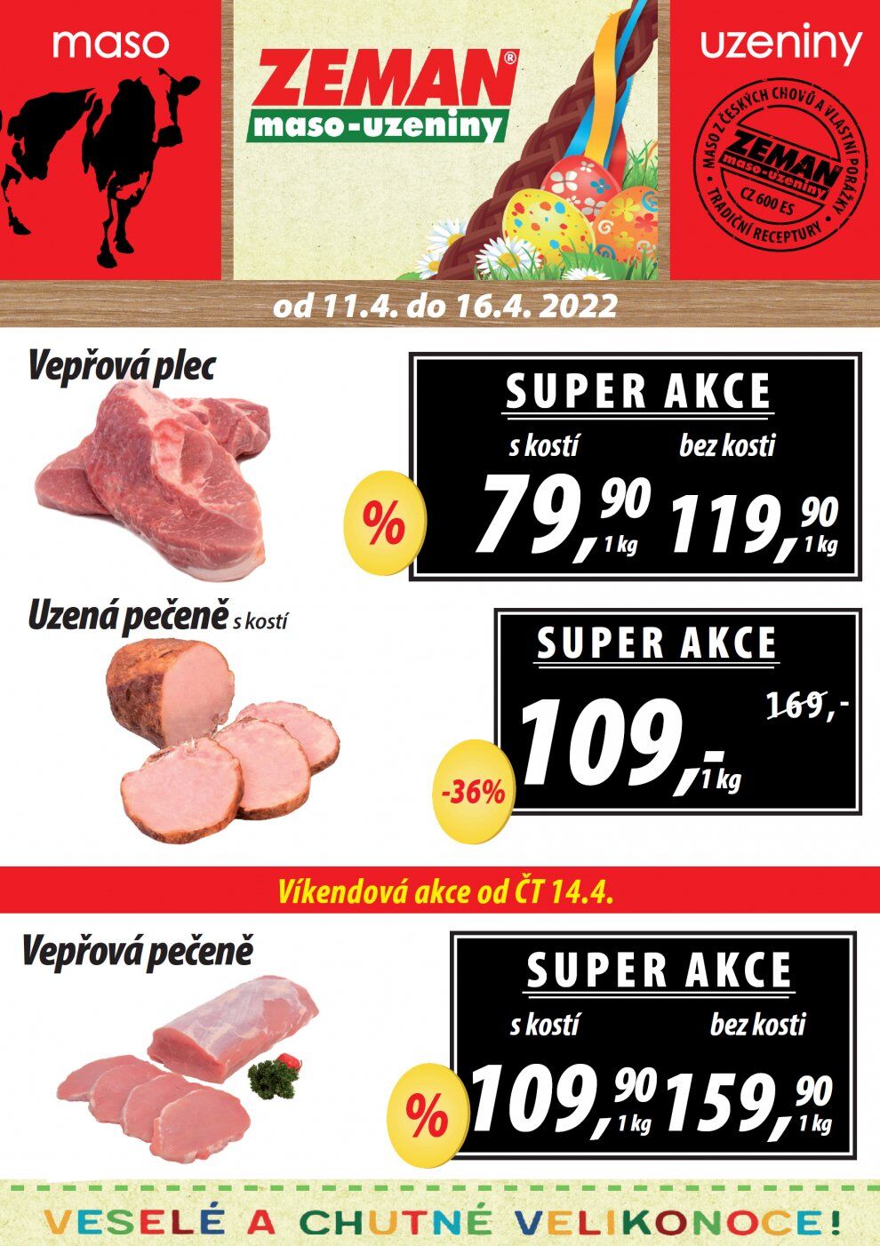 ZEMAN maso uzeniny leták strana 1 ZEMAN maso uzeniny