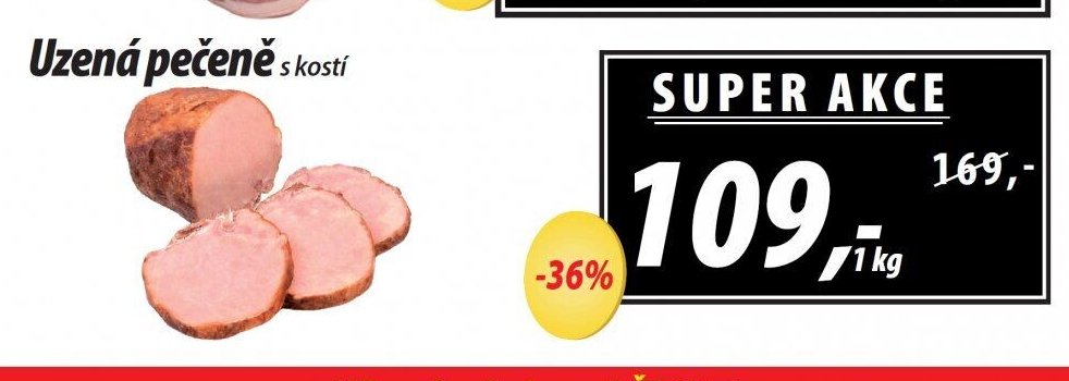 Uzená pečeně s kostí - ZEMAN maso - uzeniny aktualniletaky.eu