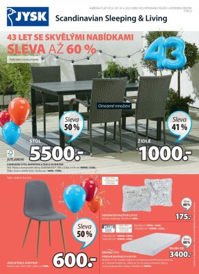 aktuální leták Jysk 6.4.2022-19.4.2022
